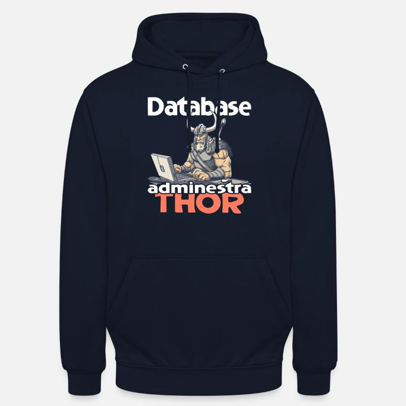 Viking Databaseadministra-thor Nerdy - Unisex Hoodie - navy