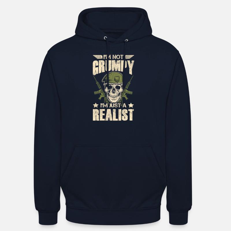 Veteran Medicated Dysfunctional - Unisex Hoodie - Navy