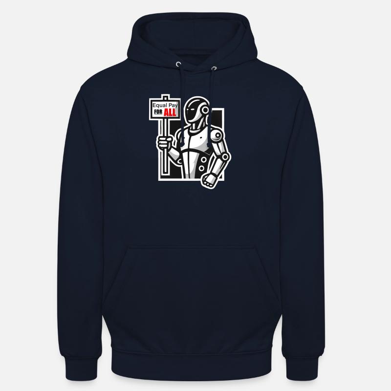 Frappe de robot - Sweat-shirt à capuche unisexe - marine