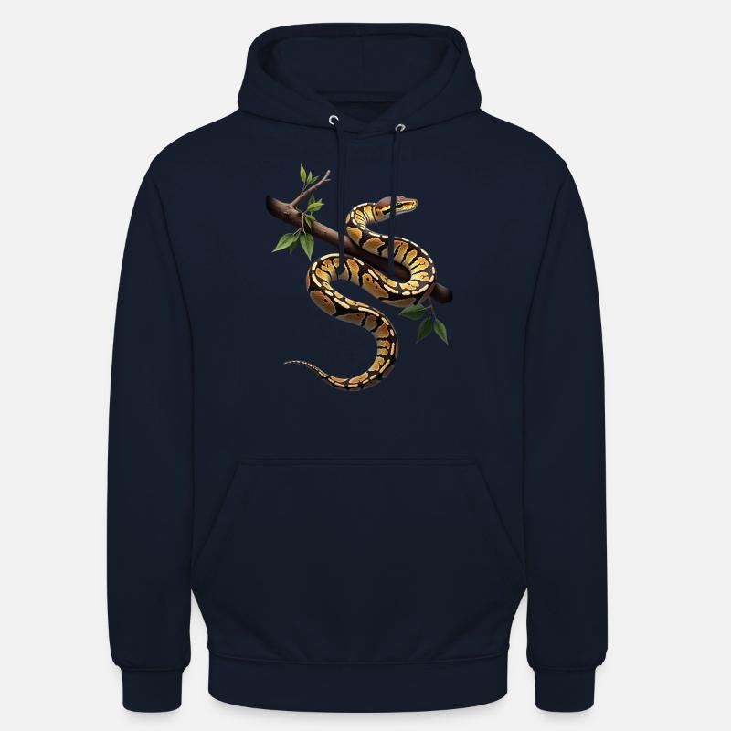Königspython Schlangen Liebhaber Terrarium Python Unisex Hoodie