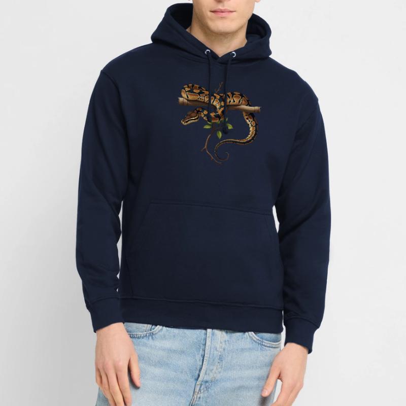 Königspython Schlangen Liebhaber Terrarium Python Unisex Hoodie