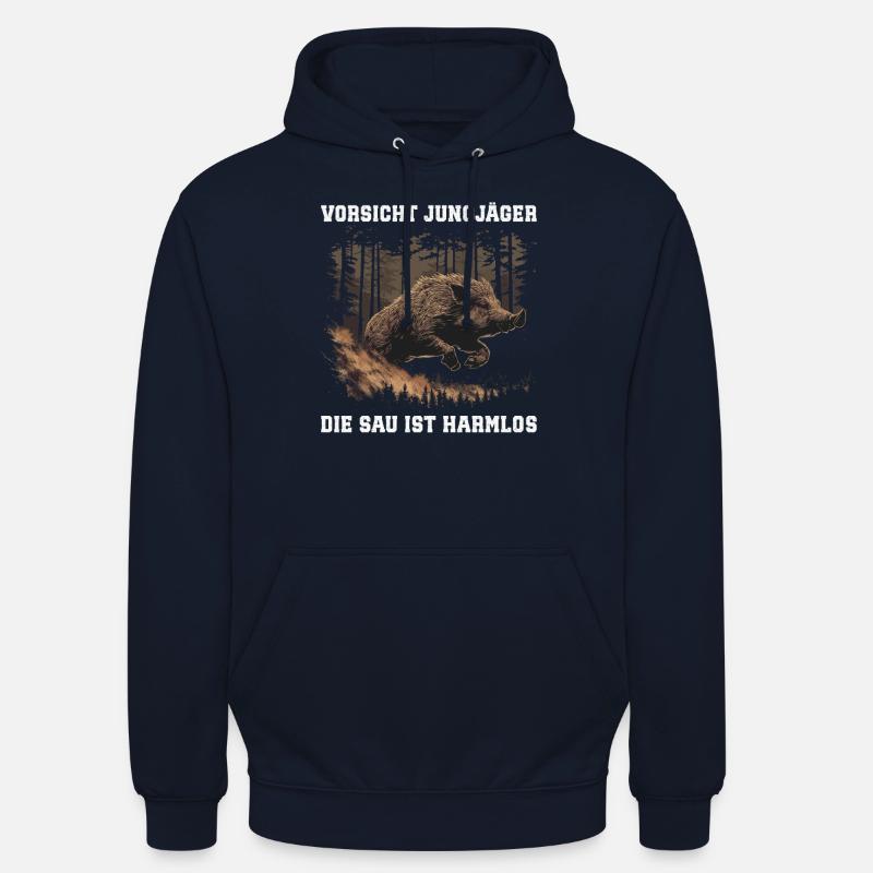 Beware of young hunters - Unisex Hoodie - navy