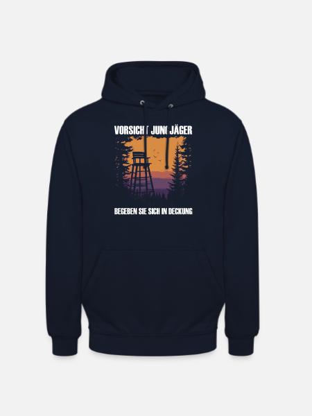 Beware of young hunters - Unisex Hoodie - navy