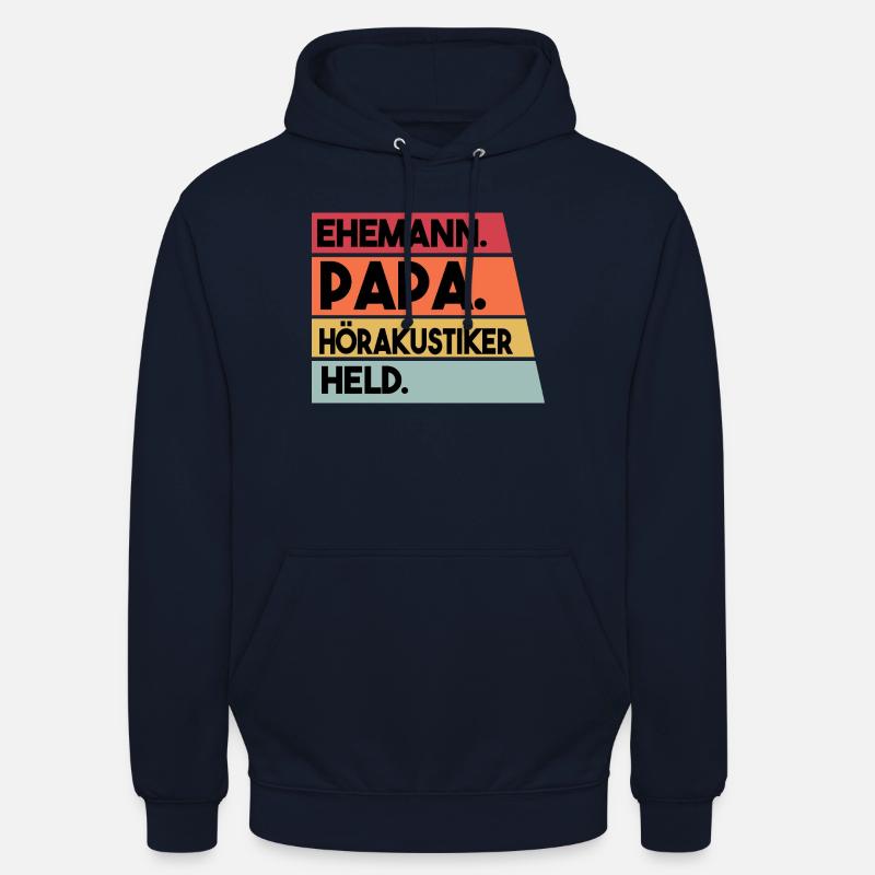 Ehemann Papa Hörakustiker Held - Unisex Hoodie - Navy