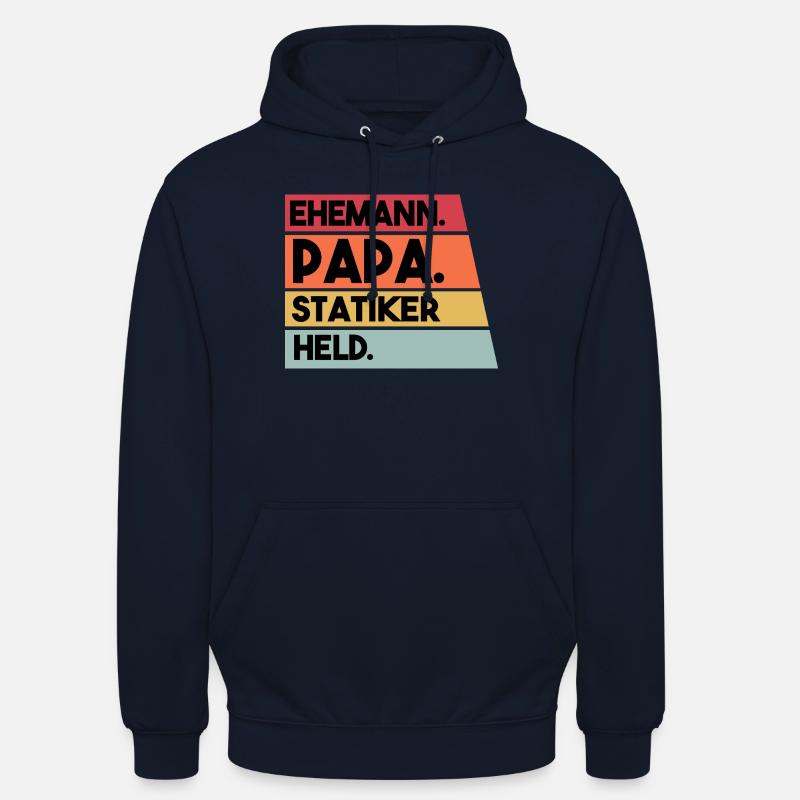 Ehemann Papa Statiker Held - Unisex Hoodie - Navy