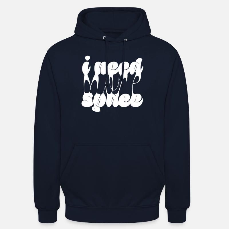 besoin de plus d’espace - Sweat-shirt à capuche unisexe - marine