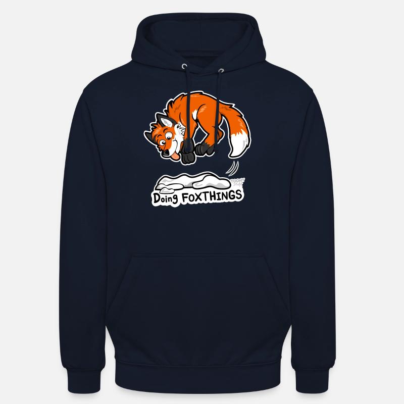 Rotfuchs Doing Foxthings - Unisex Hoodie - Navy