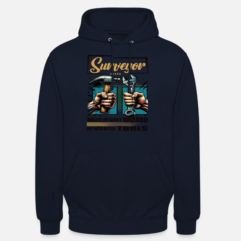 Surveyor Beruf Spruch Arbeiter - Unisex Hoodie - Navy