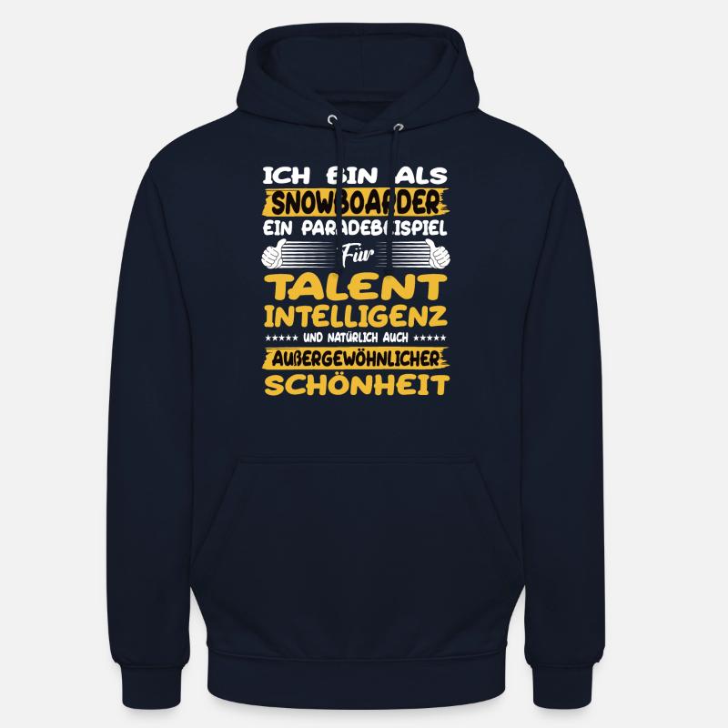 Snowboarder ein Paradebeispiel Snowboard - Unisex Hoodie - Navy