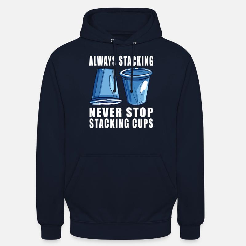 Empilage de gobelets Speed Stacker - Sweat-shirt à capuche unisexe - marine