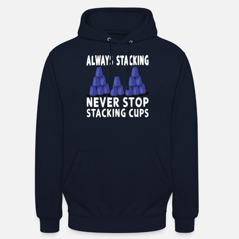 Empilage de gobelets Speed Stacker - Sweat-shirt à capuche unisexe - marine