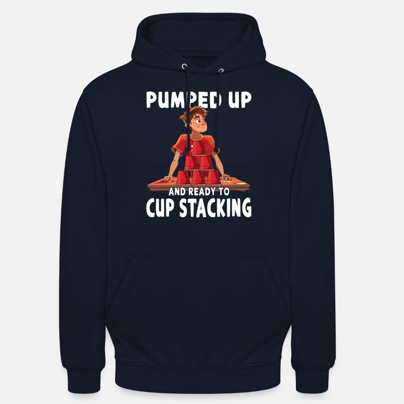 Empilage de gobelets Speed Stacker - Sweat-shirt à capuche unisexe - marine