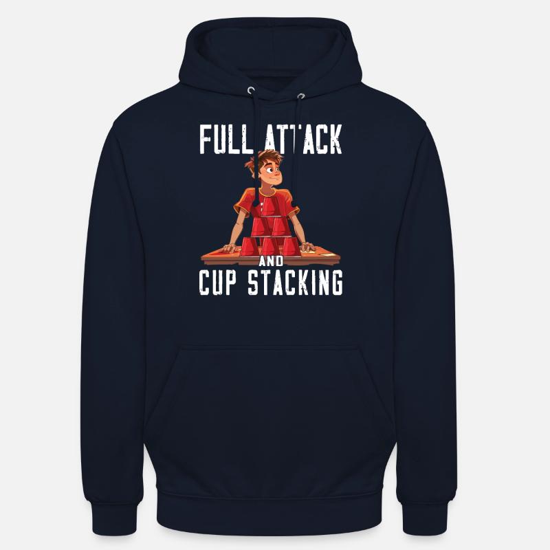 Empilage de gobelets Speed Stacker - Sweat-shirt à capuche unisexe - marine