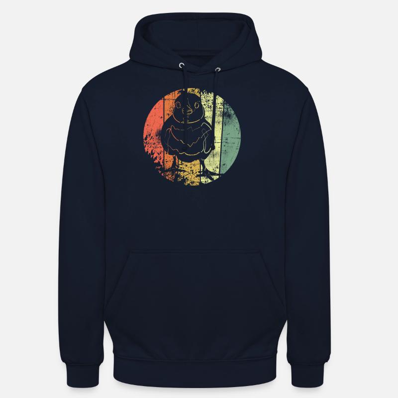 Les poussins - Sweat-shirt à capuche unisexe - marine
