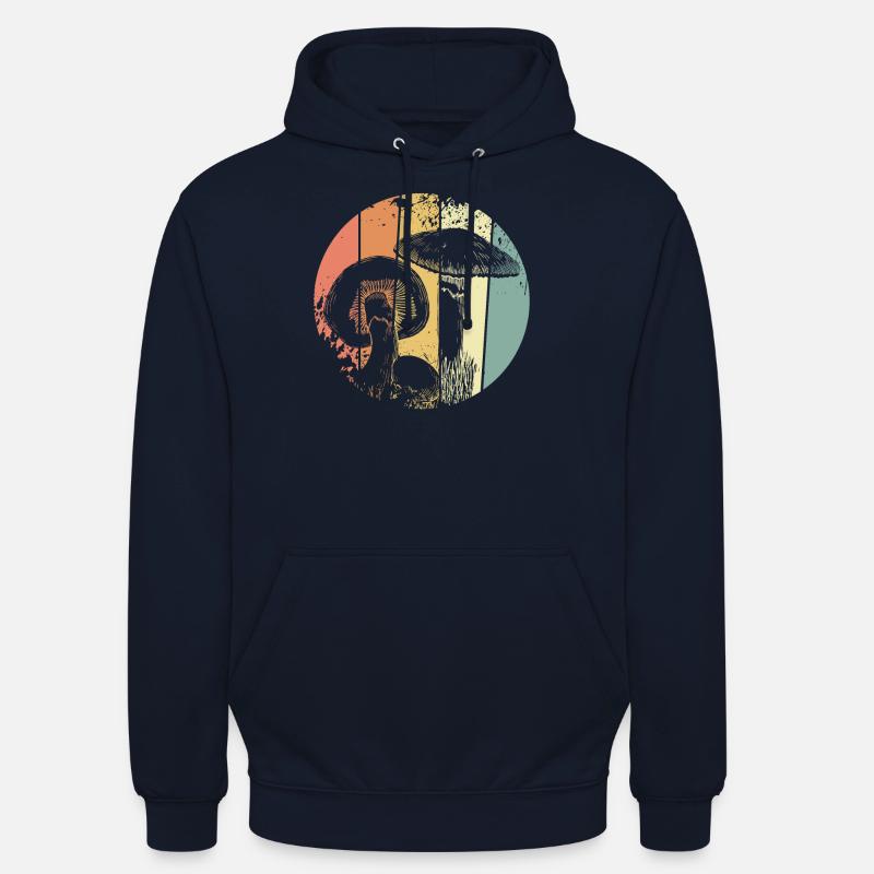 Champignons champignons - Sweat-shirt à capuche unisexe - marine