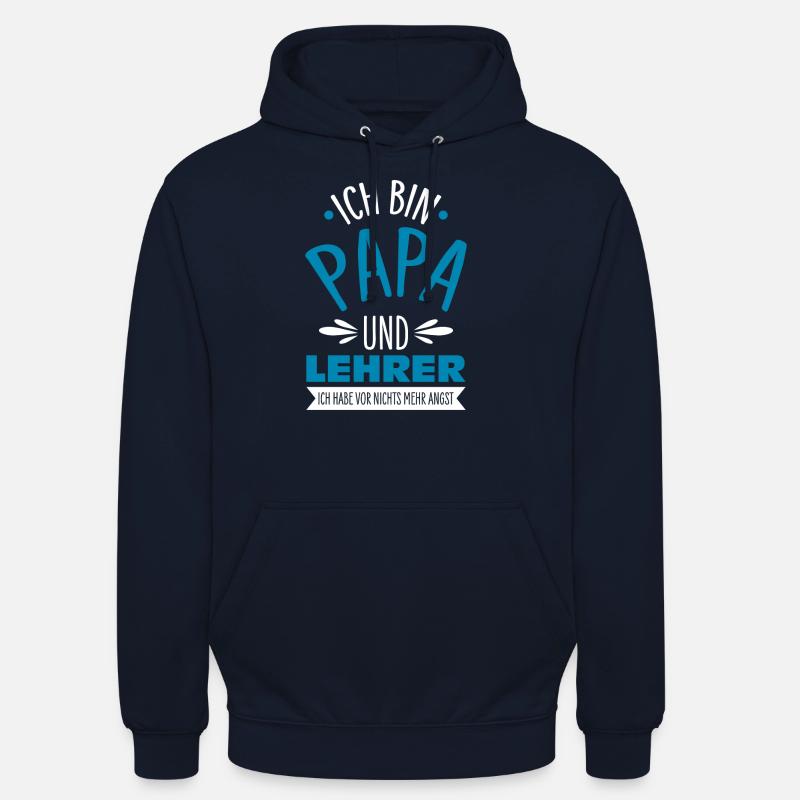 Professeur Papa - Sweat-shirt à capuche unisexe - marine