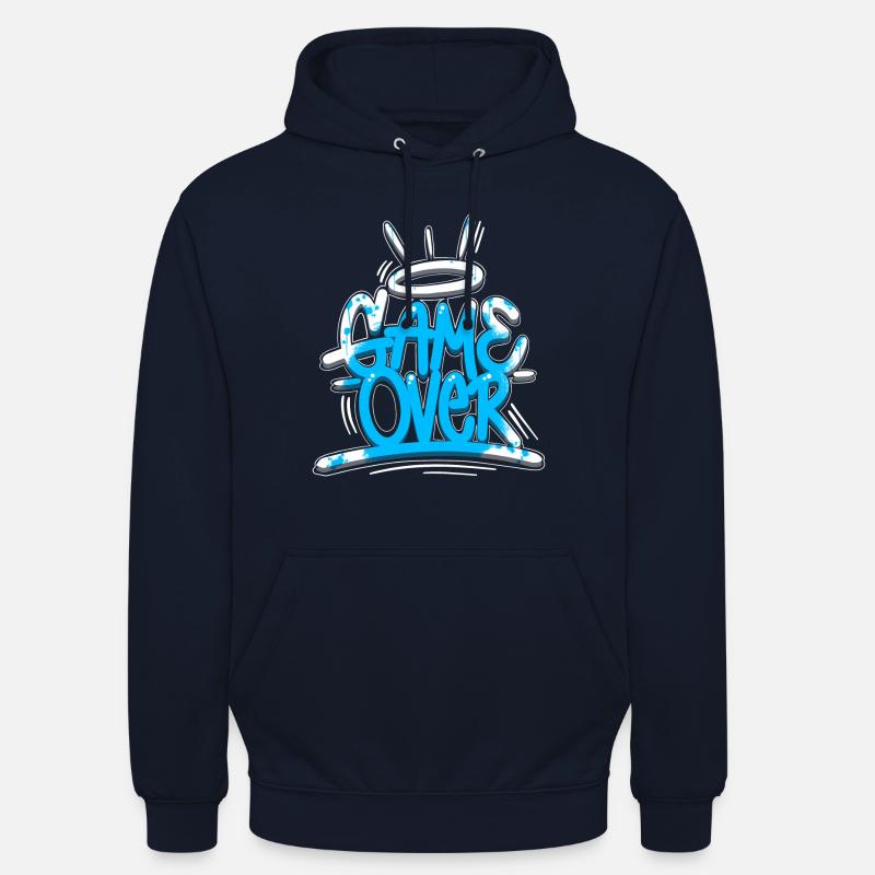 Game Over Graffiti Blue - Sweat-shirt à capuche unisexe - marine
