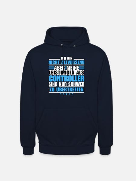 Unübertroffene Leistung als Controller - Unisex Hoodie - Navy