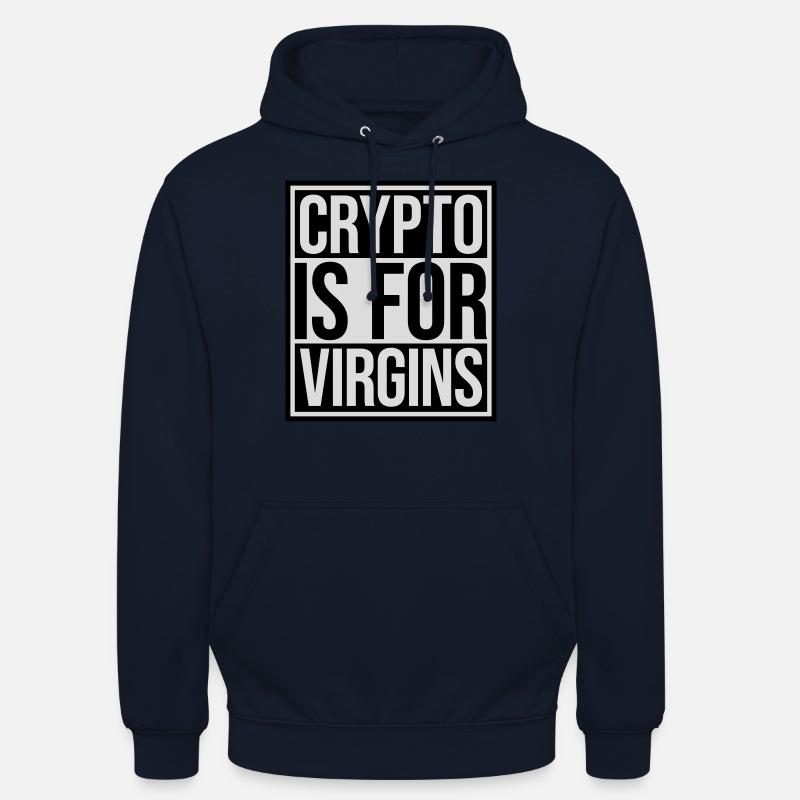 Crypto est pour les vierges - Sweat-shirt à capuche unisexe - marine