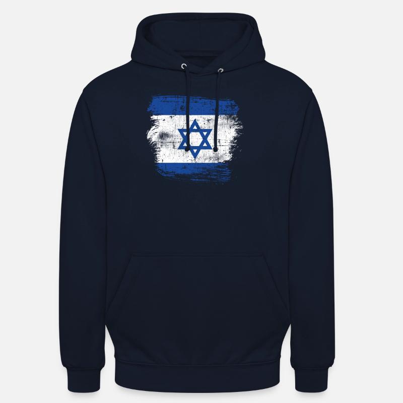 Drapeau d’Israël - Sweat-shirt à capuche unisexe - marine