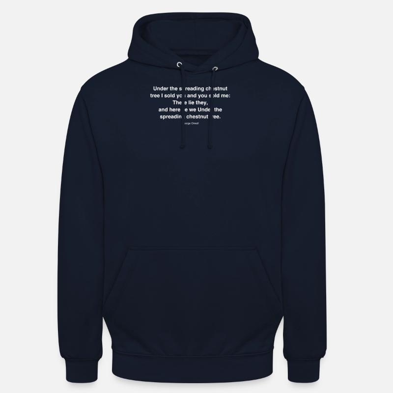HQ Under the spread white 8f3b6e4e255e503d0c8e5f6 - Sweat-shirt à capuche unisexe - marine