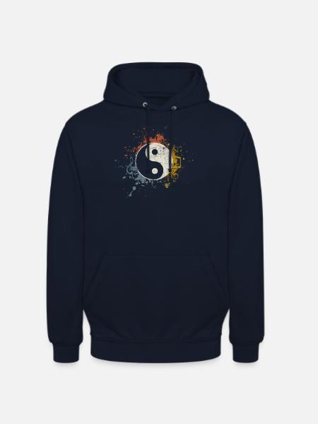 Meditation Music Yin Yang - Unisex Hoodie - navy