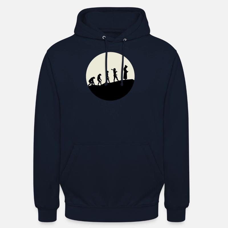 Monks Evolution Moon - Sweat-shirt à capuche unisexe - marine