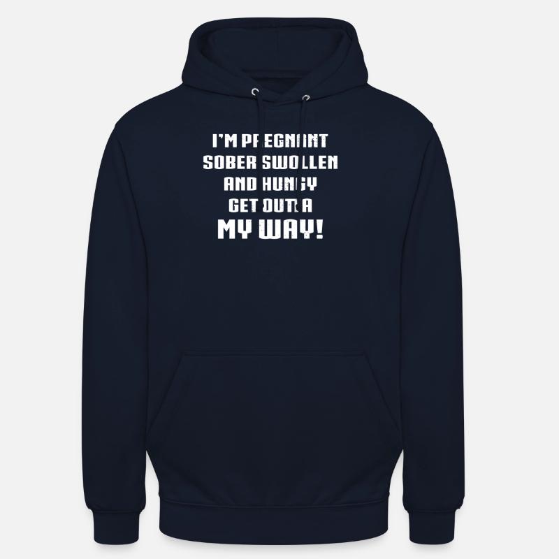 Grossesse Mère en devenir - Sweat-shirt à capuche unisexe - marine