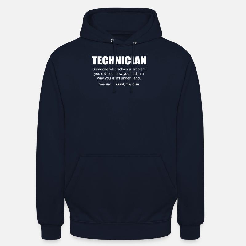 Technician Description - Unisex Hoodie - Navy