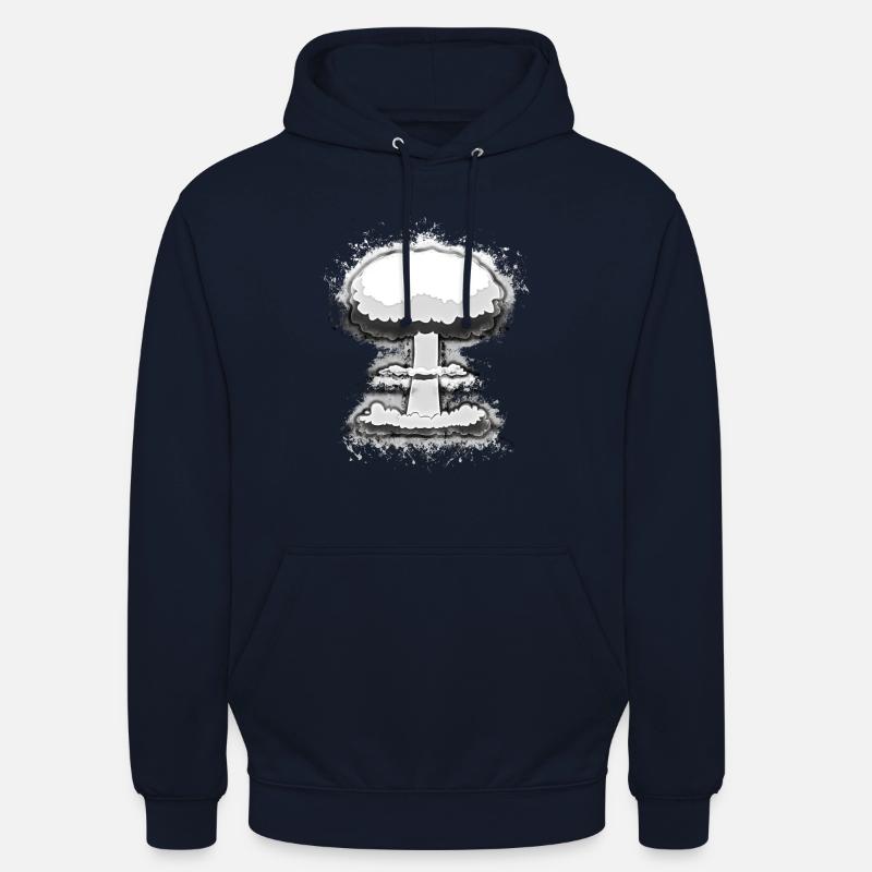 Explosion nuklear hell glühend - Unisex Hoodie - Navy