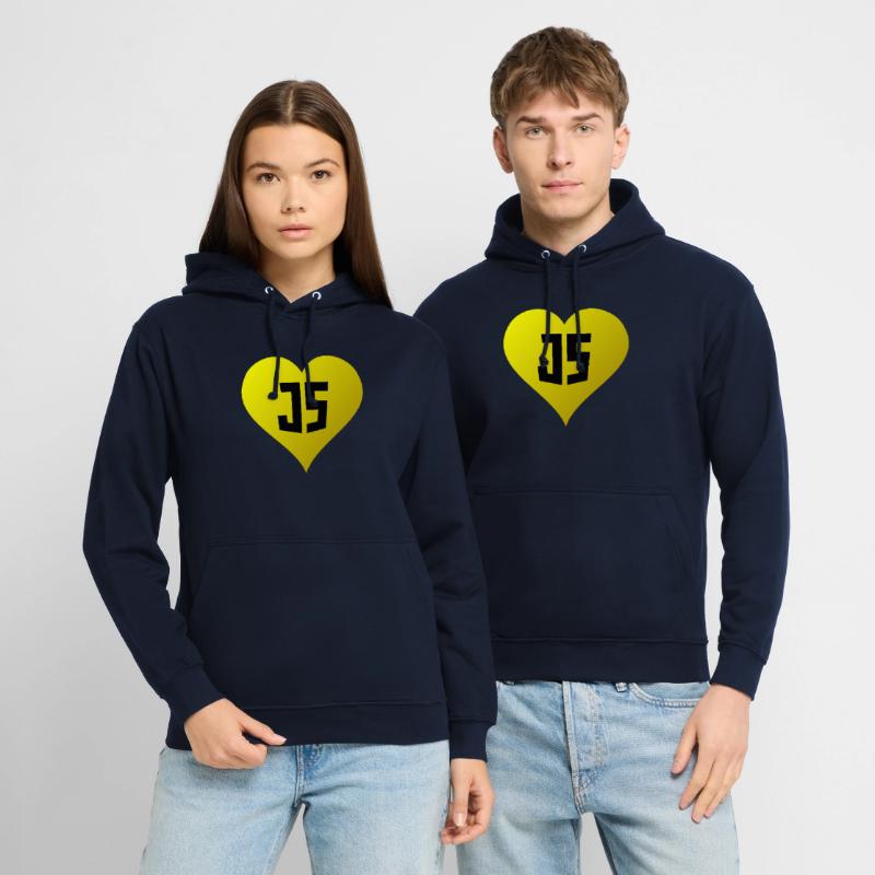 JavaScript Heart Unisex Hoodie
