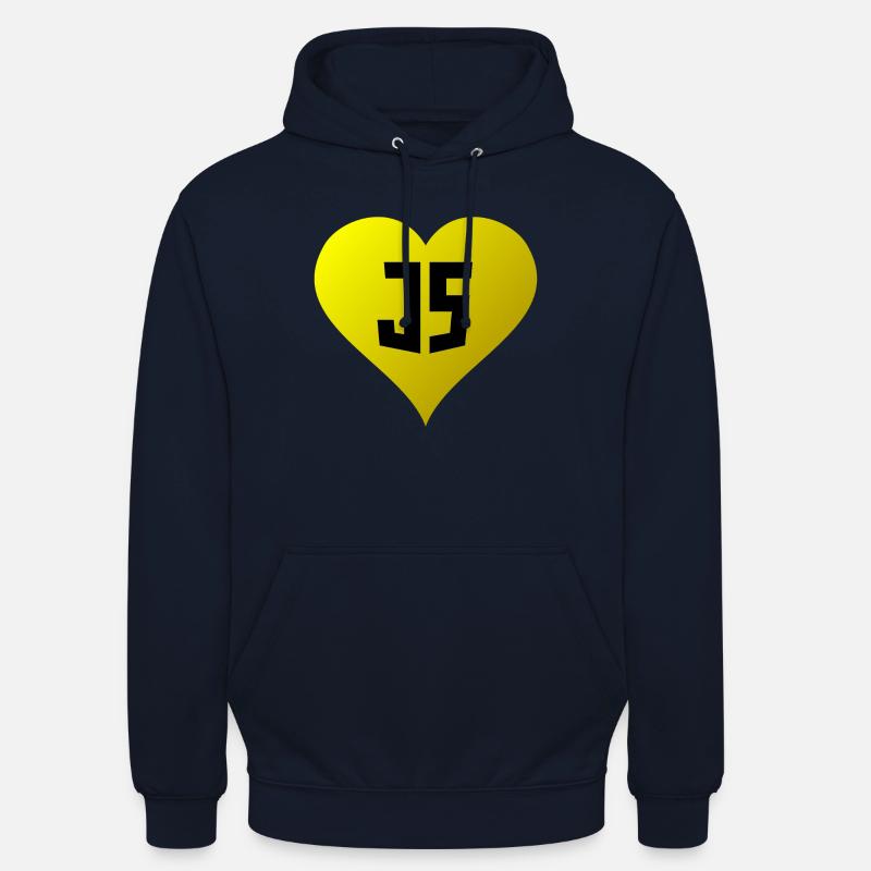 JavaScript-Herz - Unisex Hoodie - Navy