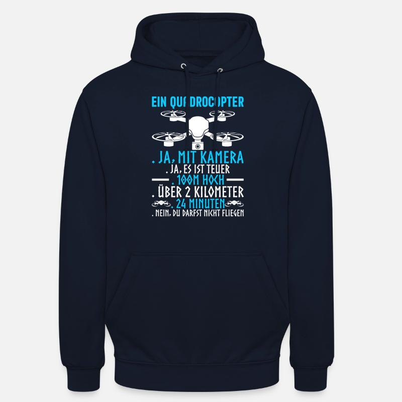 Drone Pilot UAV FPV Quadcopter - Unisex Hoodie - navy
