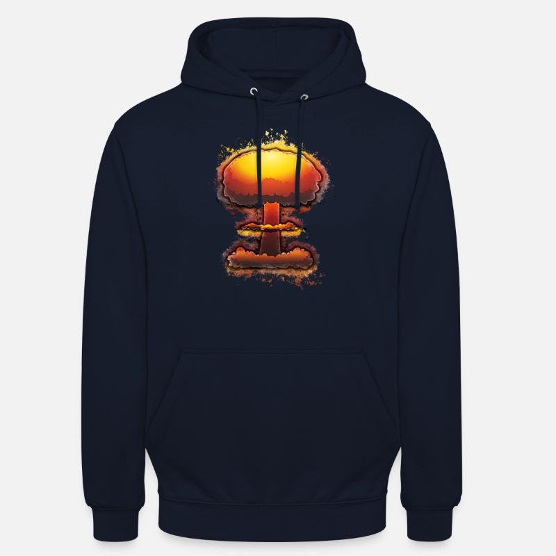 Bombe explosion hell glühend - Unisex Hoodie - Navy
