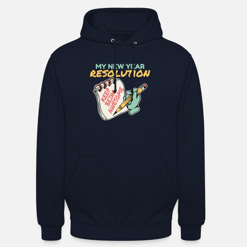 Godt nyttår nyttårsaften jul - Unisex-hettegenser - marine