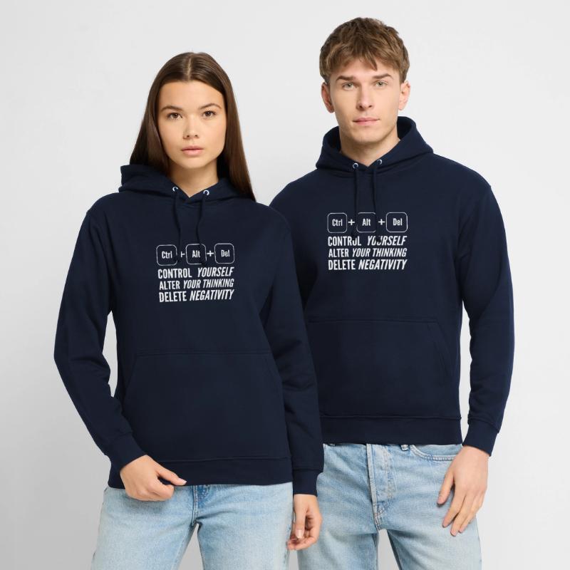Strg + Alt + del Ängstlich oder ängstlich. Geschen Unisex Hoodie