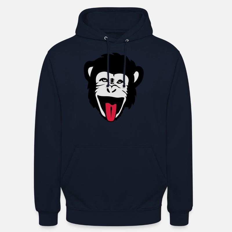 monkey gorilla monkey Header1 - Unisex Hoodie - navy