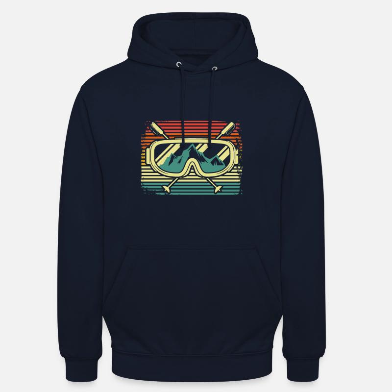 Ski Berge - Sweat-shirt à capuche unisexe - marine