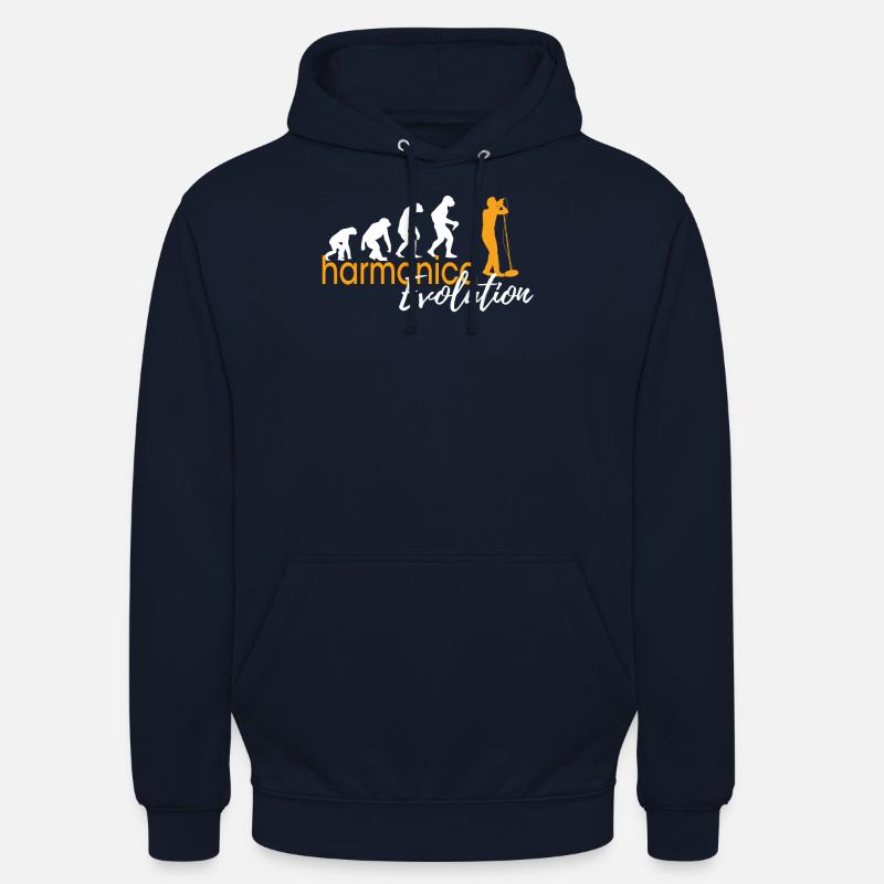HARMONICA EVOLUTION - Unisex Hoodie - Navy