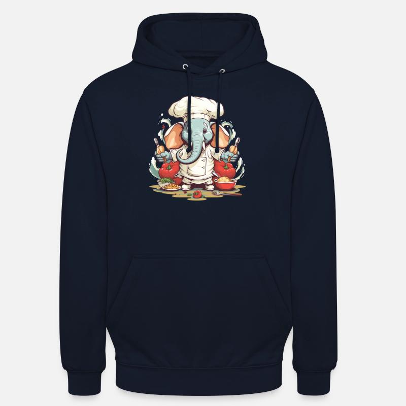 Cuisinier d’éléphant - Sweat-shirt à capuche unisexe - undefined
