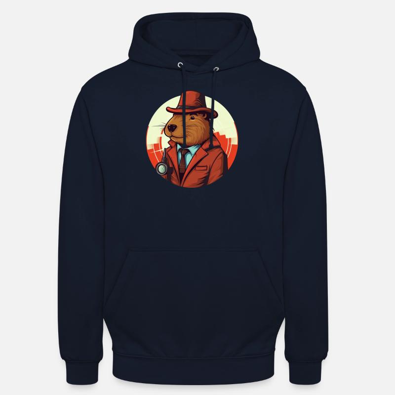 Reporter-Cochon d’Inde Capybara - Sweat-shirt à capuche unisexe - undefined