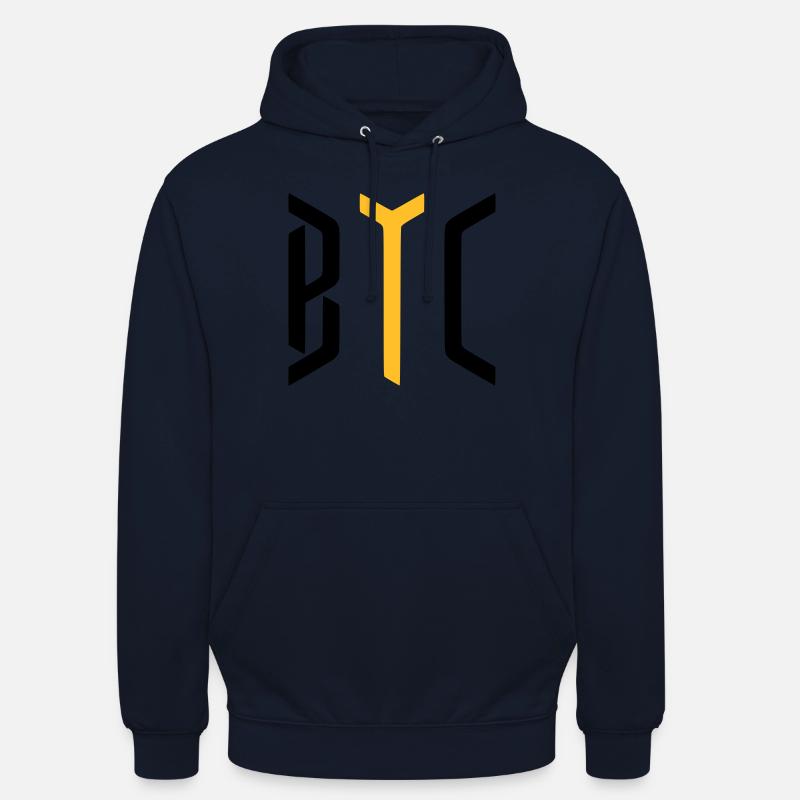 Bitcoin / BTC / CRYPTOCURRENCIES / Cryptos - Sweat-shirt à capuche unisexe - marine