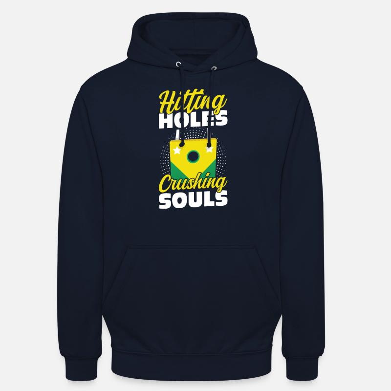 Percer des trous et écraser les âmes - Cornhole - Sweat-shirt à capuche unisexe - marine
