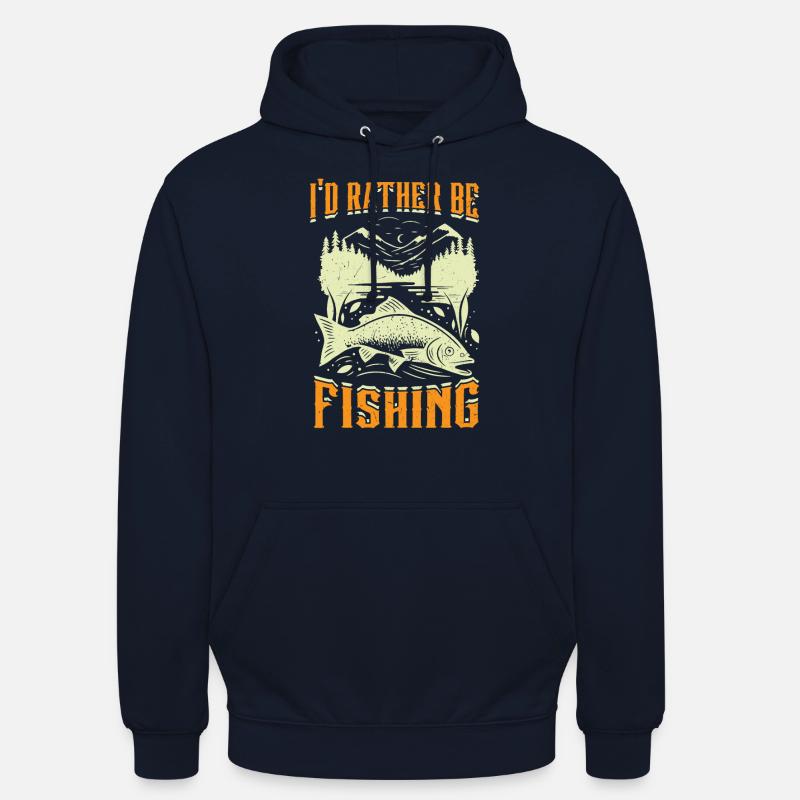 Je préfère pêcher - Sweat-shirt à capuche unisexe - marine