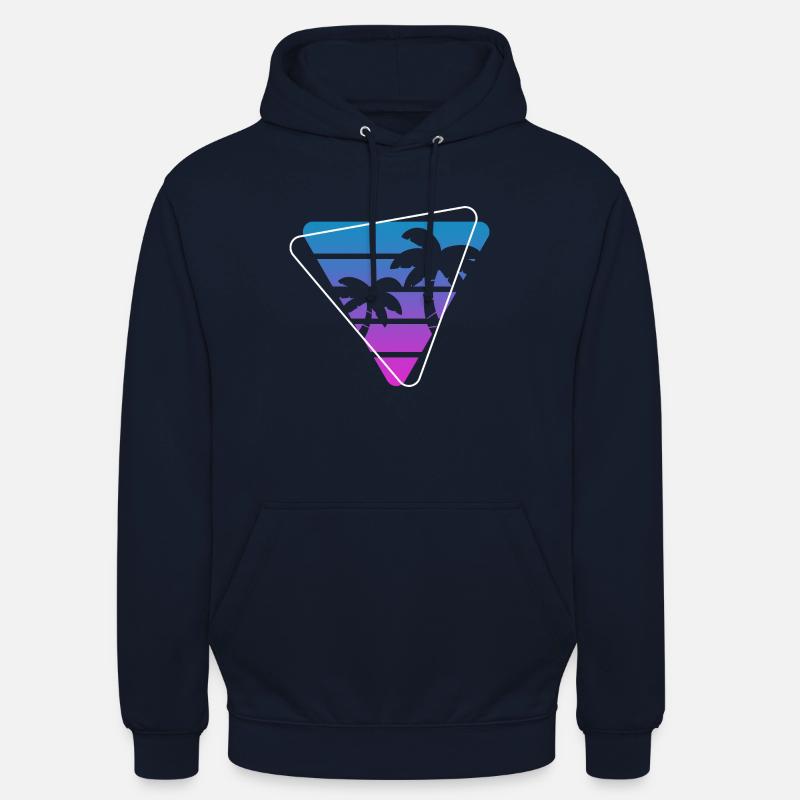 Palmier Sunset Painter Poison - Sweat-shirt à capuche unisexe - marine