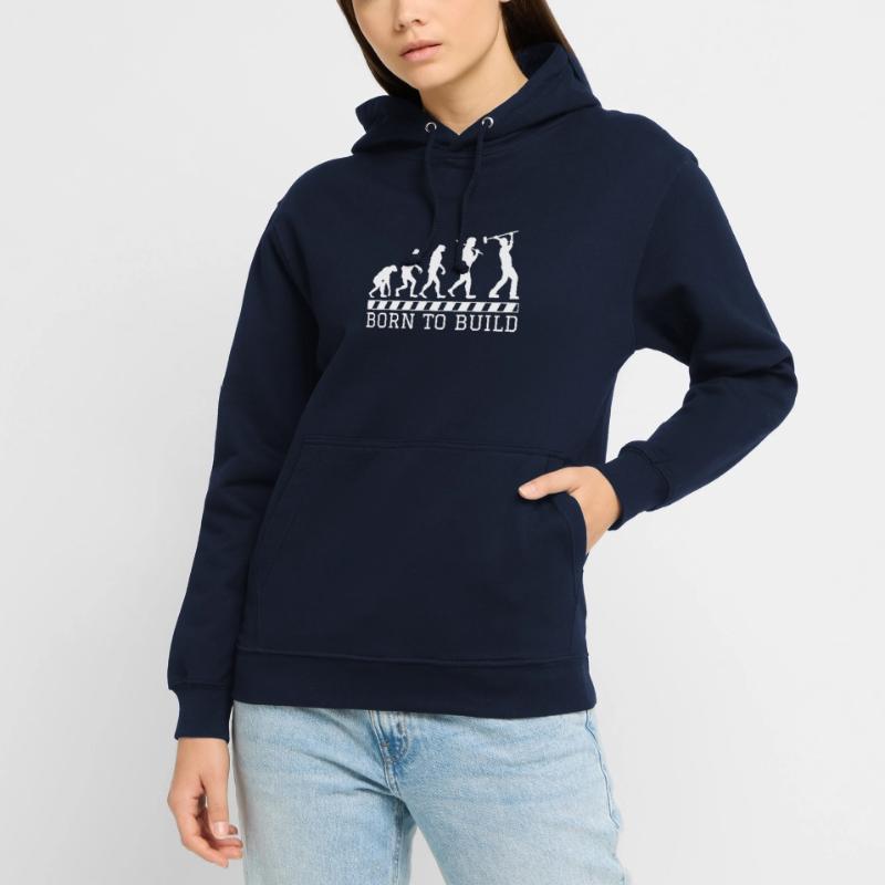 Evolution construction worker gift construction job work Unisex Hoodie