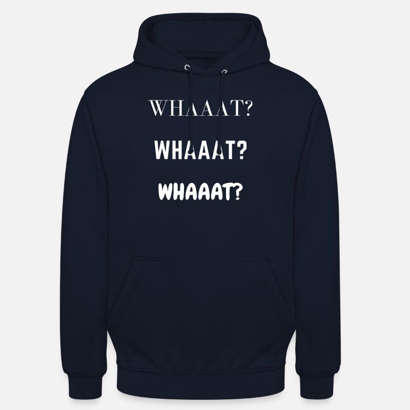 whaaat?/3x - Sweat-shirt à capuche unisexe - marine