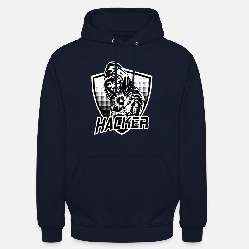 HACKER - Unisex Hoodie - Navy