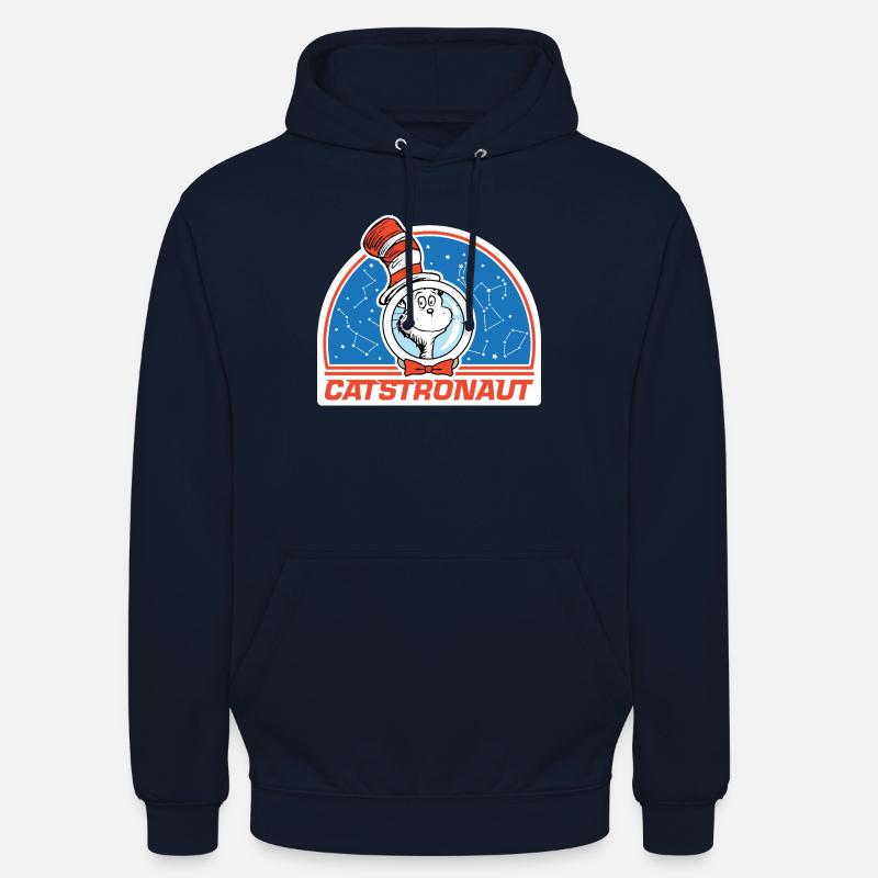 Le Chat Chapeauté Design Catstronaute - Sweat-shirt à capuche unisexe - marine