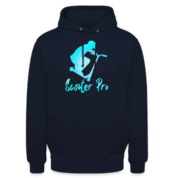 SCOOTER PRO SCOOTER - Unisex Hoodie - Navy - Vorne - Alina (178cm) & Michal (187cm)